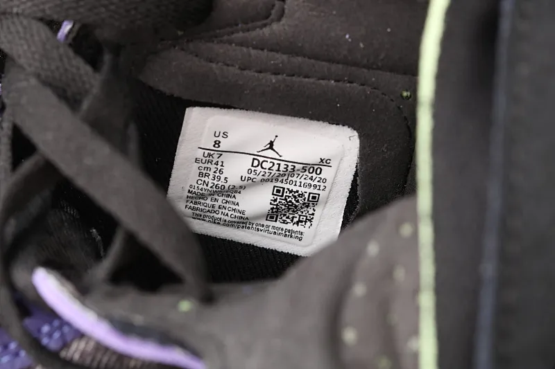All categories Air Jordan Jordan series basketball shoes Air Jordan 1 High Air Jordan 1 Zoom CMFT "Bayou Boys" AJ1 Joe 1 "No. 1 Zion" water-dyed crocodile purple DC2133-500